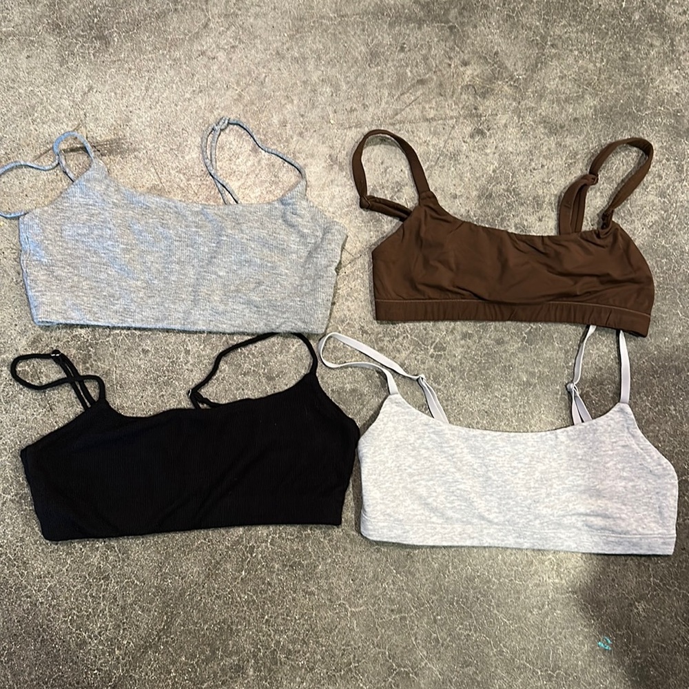 XS sports bras or tank tops they can be used